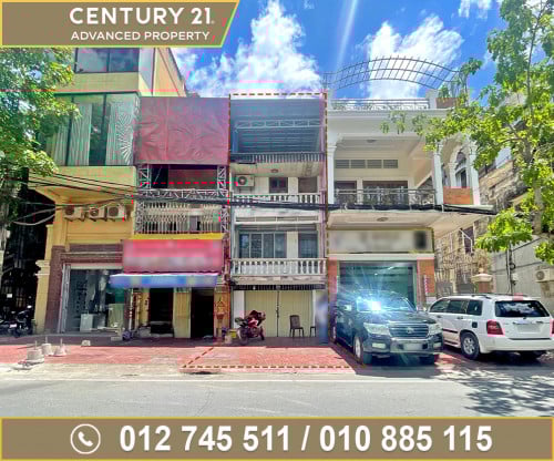 🏠ផ្ទះល្វែង សម្រាប់ជួល នៅជិតសាលាបឋមសិក្សាចតុមុខ និងព្រះបរមរាជវាំង