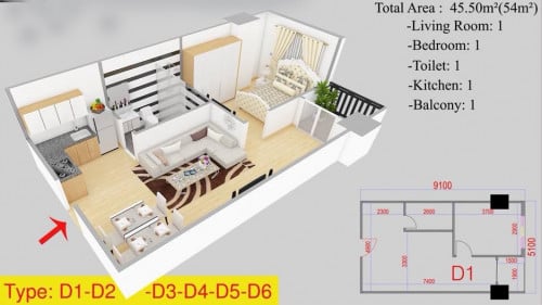 1Bedroom Condo for Sale | Near Toul Tom Poung Traffic Light (50m)