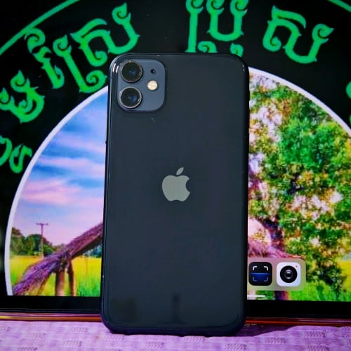 iPhone 11 ថ្ម100% អេក្រង់ហ្ស៊ីនមានស្កេន (វ៉ៃដូរបាន)