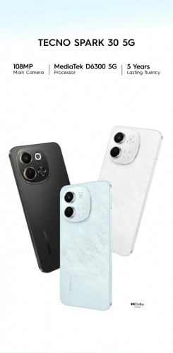 Tecno spark 30 5G 128G new ,warranty 1 year