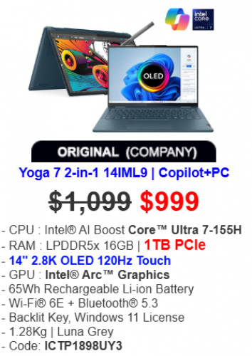 Yoga 7 2-in-1 14IML9 | Copilot+PC