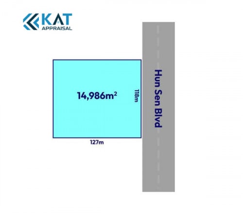 ដីលក់ផ្លូវសម្តេចហ៊ុនសែនទីតាំងល្អ