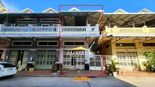 ផ្ទះលក់ប្រញាប់នៅក្រោយបុរីប៉េងហួត60m