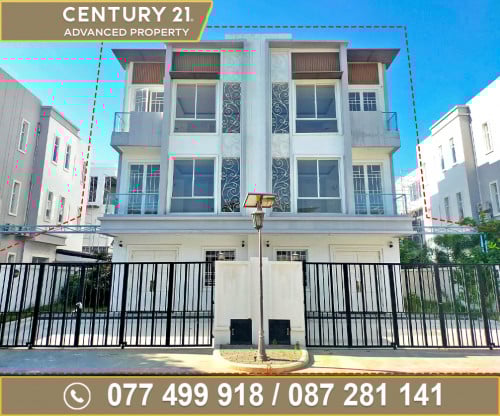 🏘វីឡាភ្លោះ 2ជាប់គ្នា (Twin-A) ក្នុងបុរី ឌឹផ្លរ៉ា ផ្លូវជាតិលេខ6A ត្រូវការលក់បន្ទាន់ខ្លាំង
