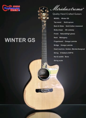 Guitar Collection #MeridaExtreme Winter GS Solid Wood AAA