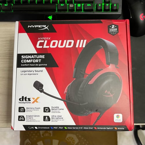 *SOLD* HyperX Cloud III ថ្មីបើកប្រអប់តេស្ត៍តែប៉ុណ្ណោះ
