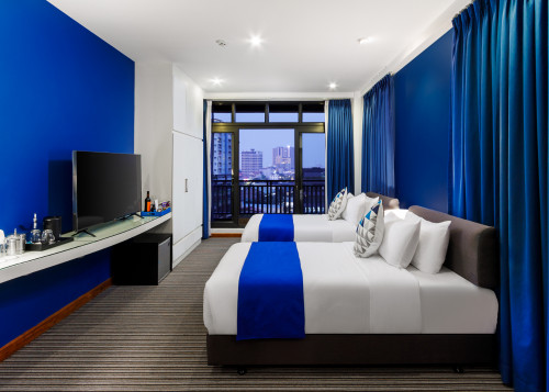 Vertigo King/Twin With Balcony, បន្ទប់គ្រែធំមួយ/គ្រែពីរ