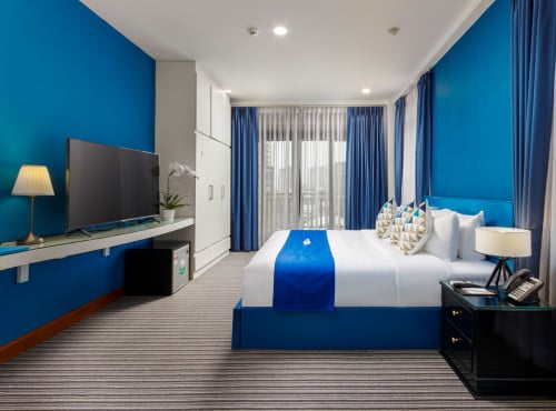 Vertigo King/Twin With Balcony, បន្ទប់គ្រែធំមួយ/គ្រែពីរ