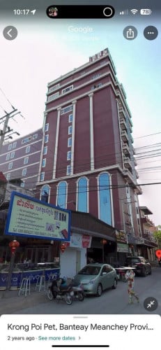 អាគារសម្រាប់ជួល12ជាន់ នៅជិតផ្លូវជាតិលេខ5 ក្រុងប៉ោយប៉ែត