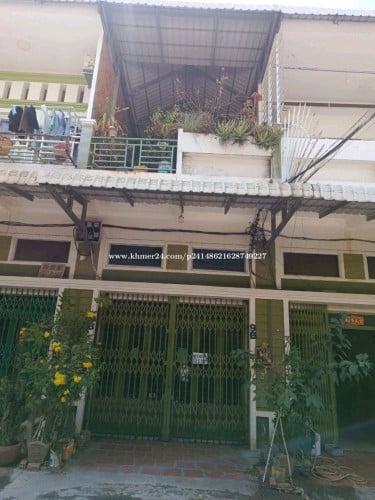 ផ្ទះជួល House for rent (ម្តុំច្បារអំពៅ) បុរី វេងឡុង