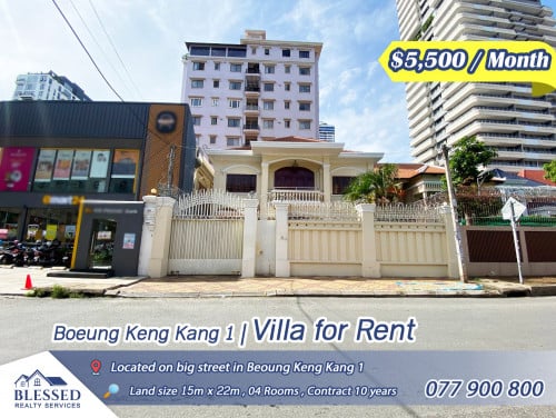 Boeung Keng Kang 1 💥 Villa for Rent 💥