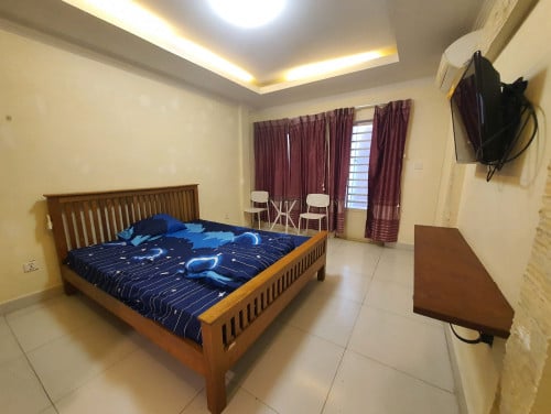 Nice Studio Apartment with Balcony BKK3 near Home school