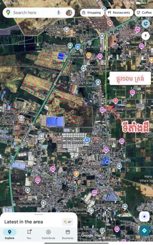 លក់ធូរៗ ជាប់សាលាសង្កាត់គោករកា 10x36m