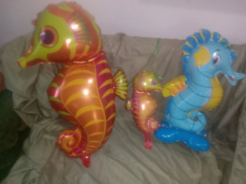 Balloons, sea horse design