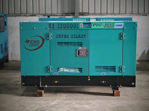 ម៉ាសុីនភ្លើងកម្លាំង 25KVA MITSUBISHI Second hand 98% Price 5500$