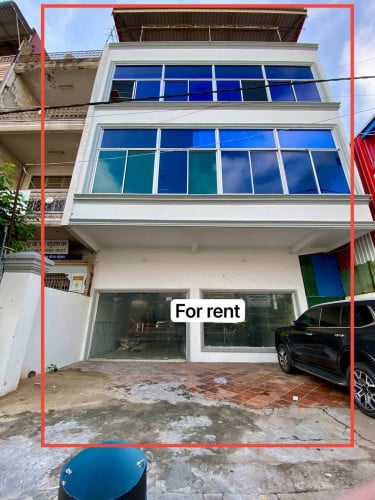 ផ្ទះសម្រាប់ជួល! នៅសង្កាត់ទឹកល្អក់ទីបី នៅលើផ្លូវធំ   | Shop house for rent  at Tek L’ak 3