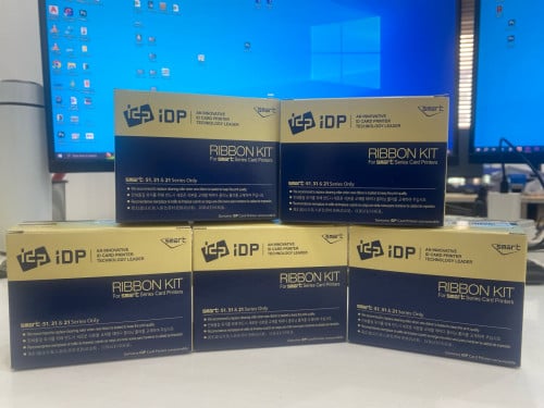 iDP-YMCKOFull Colour Ribbon with Resin Black & Overlay