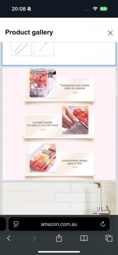 Visible appearance: the clear material of this cooled serving