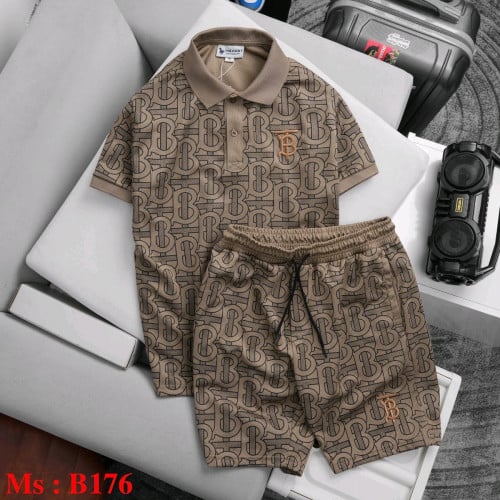 ឈុត អាវ+ខោខ្លី លាងស្តុក  ម៉ូតពណ៌ដូចរូបលេខ M l xl xxl (50kg-90kg)