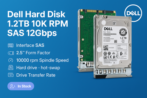 Dell Hard Disk 1.2TB 10K RPM SAS 12Gbps (Hot-plug)