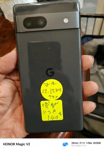 Pixel7a 12g128gusa ស្ទើរតួកញ្ចក់ស្