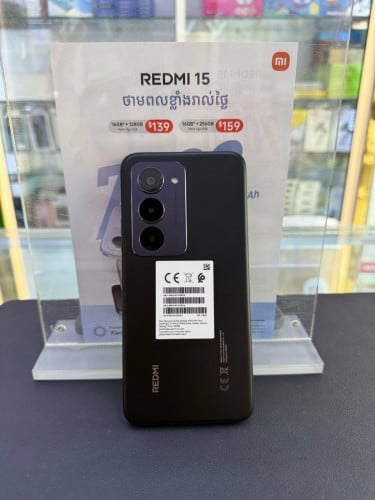 Redmi 15 new100% ថែមកាសប្លូធូ