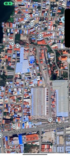 ដីលក់នៅជាប់ផែស្ងួតសូងួន (ផ្លូវបេតុង)