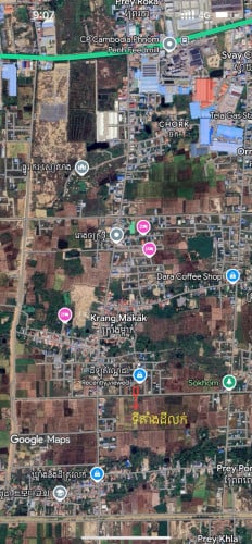 ដីលក់បន្ទាន់ (20x38m) ជាប់ផ្លូវ30mក្រោយរោងចក្រCPផ្លូវជាតិលេខ4