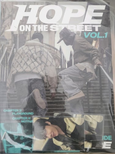 J-HOPE Hope on the street album with PC (opened)
