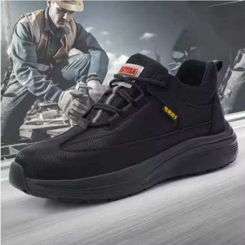 ស្បែកជើងសុវត្ថិភាពម៉ាក Guyisa ម៉ូតថ្មី / Safety Boot With Metal Head and Metal Sole