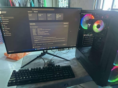 លក់ឈុតpc gaming cpu i3 9thram 8gssd128+hhd 1Tvga 1650 4gbmornitor 27nich 100hz