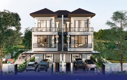 2 Princess Villa Twin for Rent In Borey Meanchey Residence AEON3