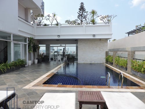 3 Bedroom Service Apartment For Rent In TTP With Pool Is Available Now