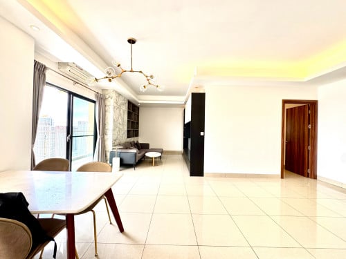 3BR Spacious Condo For Rent In Toul Kork Area- Gym& Pool With City View
