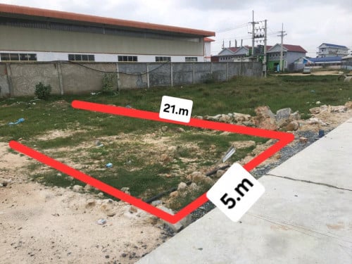 ដីលក់ជាប់រោងចក្រតែម្តងម្ចាស់ផ្ទាល់លក់បន្ទាន់ទិញភ្លាមអាចធ្វើផ្ទះជួលភ្លាមមានចំណូលភ្លាមមិនរងចាំយូរ.