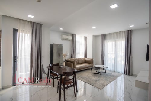 新築 | 5 min From BKK1 | Video Ok | 1 Bedroom Serviced Apartment For Rent