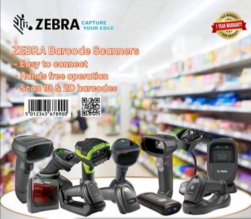 Zebra Barcode Scanner for 1D and 2D