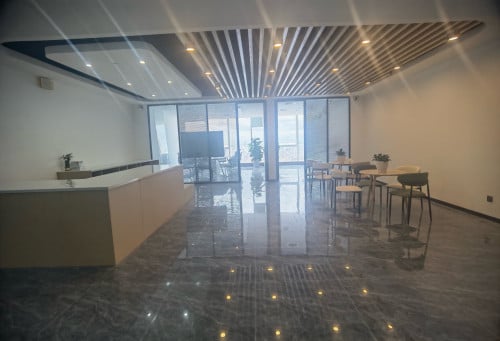 Shared office space for rent.