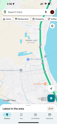 ដីកែងលក់ St 06A ភ្នំពេញ ជ្រោយចង្វារ ព្រែកលាភ 1357m2  ប្លង់រឹង