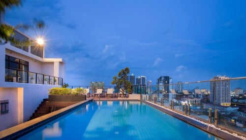 BKK1| 3Bedrooms Modern Serviced Apartment with Gym and Swimming pool for rent in best location