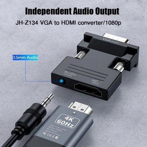JH-Z134 VGA to HDMI converter/1080p