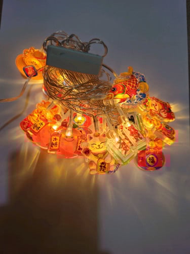 LED Chinese New Year Hanging Decoration Light អំពូលភ្លើងសម្រាប់ដេគ័រចូលឆ្នាំចិន