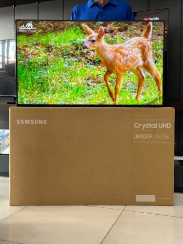 Smart TV សុីន 43” 2025 ថែមជើង សេវាតម្លើង 289$ ធានា១ឆ្នាំ