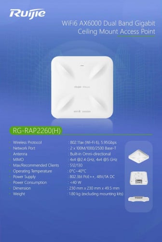 Wi-Fi 6 AX6000 Dual Band Gigabit