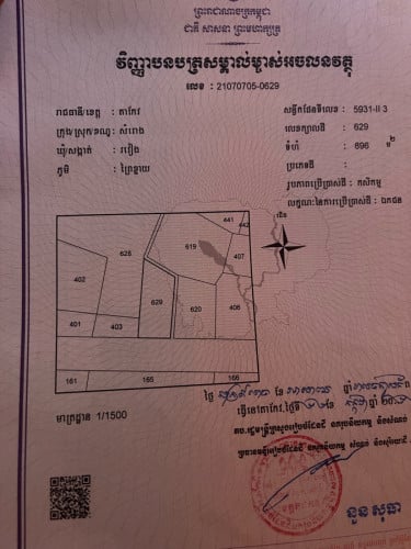 លក់ដីជាប់ផ្លូវ តាកែវ