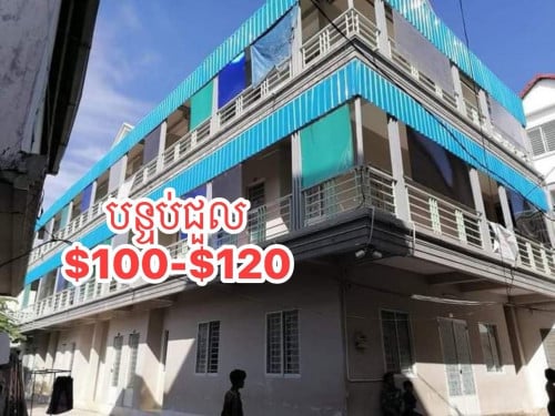 ទំនេរ 10បន្ទប់ សម្រាប់ជួល តម្លៃចាប់ពី $100-$120