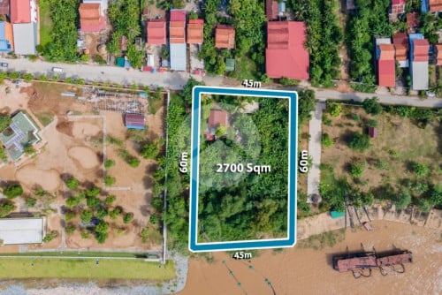 #សម្រាប់លក់​  ដីស្ថិតនៅតាមដងទន្លេមេគង្គទំហំ​ 2,700 ម៉ែត្រការេ - ​បាក់ខែង, ជ្រោយចង្វារ, ភ្នំពេញ