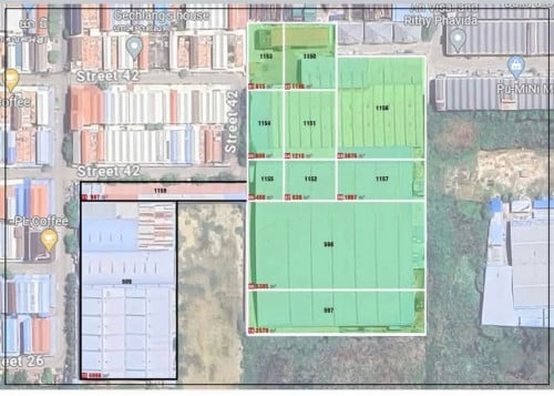 ដីមានឃ្លាំងស្រាប់ 24000sqm នៅទួលពង្រ 380$/sqm