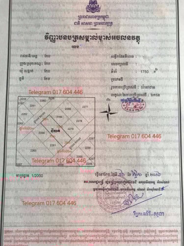 ដីលក់បន្ទាន់ក្នុងក្រុងកែប​ តំបន់ឡូត៌​ B​ តម្លៃក្រោមទីផ្សារ​ 60% ម្ចាស់លក់បន្ទាន់