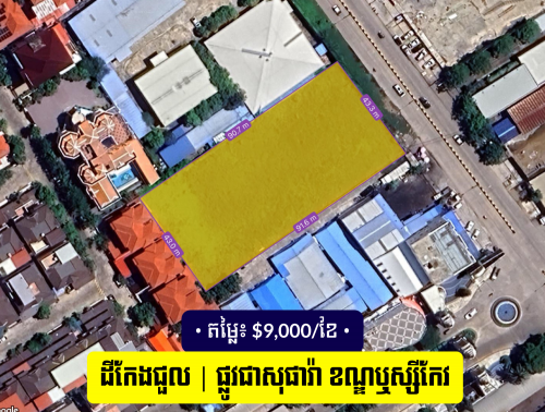 🌟 ដីសម្រាប់ជួល នៅលើផ្លូវជា សុភារា (598) | 🏡 Land for Rent Along Chea Sopheara Road (598)